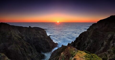 Pico do areeiro sunset